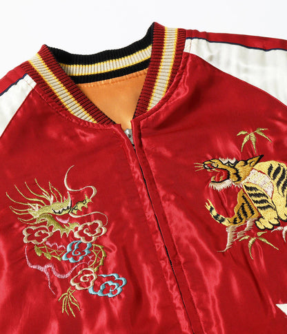 TT15972-159 / TAILOR TOYO Mid 1950s Style Acetate Souvenir Jacket “BLACK EAGLE” × “DRAGON HEAD”