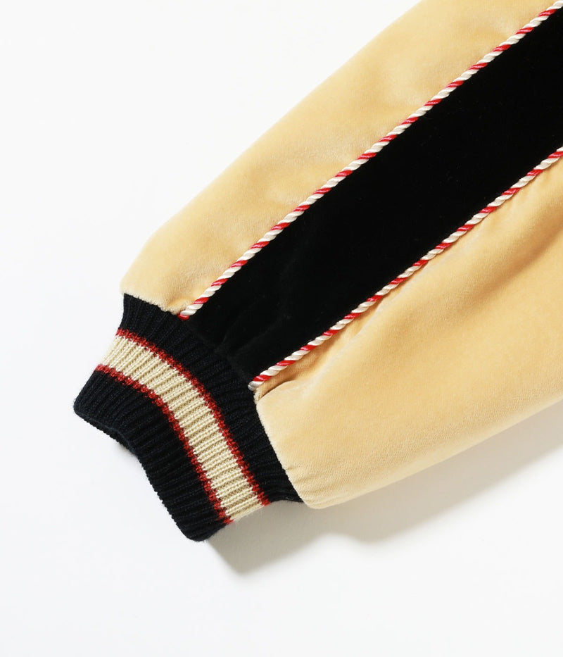TT15975-119 / TAILOR TOYO Mid 1950s Style Velveteen (Two-tone) × Acetate Souvenir Jacket “WHITE TIGER” × “GOLD DRAGON”