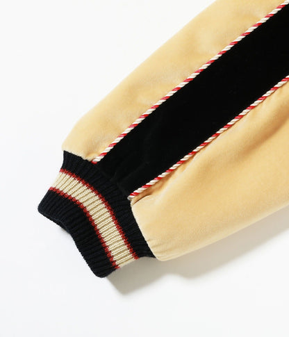 TT15975-119 / TAILOR TOYO Mid 1950s Style Velveteen (Two-tone) × Acetate Souvenir Jacket “WHITE TIGER” × “GOLD DRAGON”