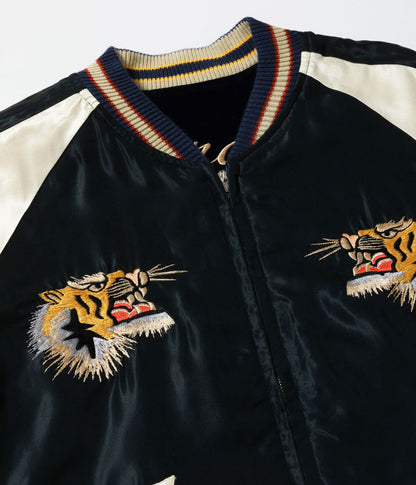 TT15975-128 / TAILOR TOYO Mid 1950s Style Velveteen (Two-tone) × Acetate Souvenir Jacket “BLUE EAGLE” × “ROARING TIGER”