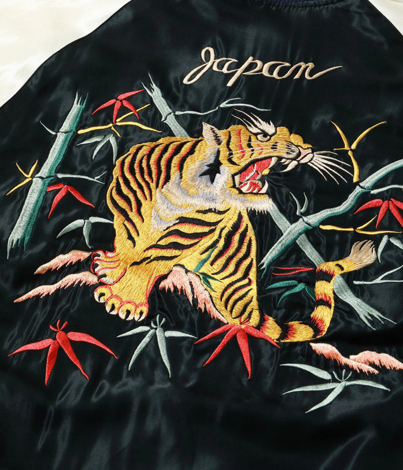 TT15975-128 / TAILOR TOYO Mid 1950s Style Velveteen (Two-tone) × Acetate Souvenir Jacket “BLUE EAGLE” × “ROARING TIGER”