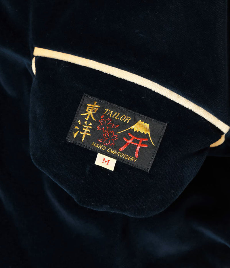 TT15975-128 / TAILOR TOYO Mid 1950s Style Velveteen (Two-tone) × Acetate Souvenir Jacket “BLUE EAGLE” × “ROARING TIGER”
