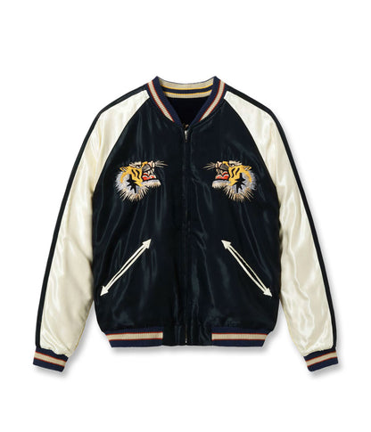 TT15975-128 / TAILOR TOYO Mid 1950s Style Velveteen (Two-tone) × Acetate Souvenir Jacket “BLUE EAGLE” × “ROARING TIGER”