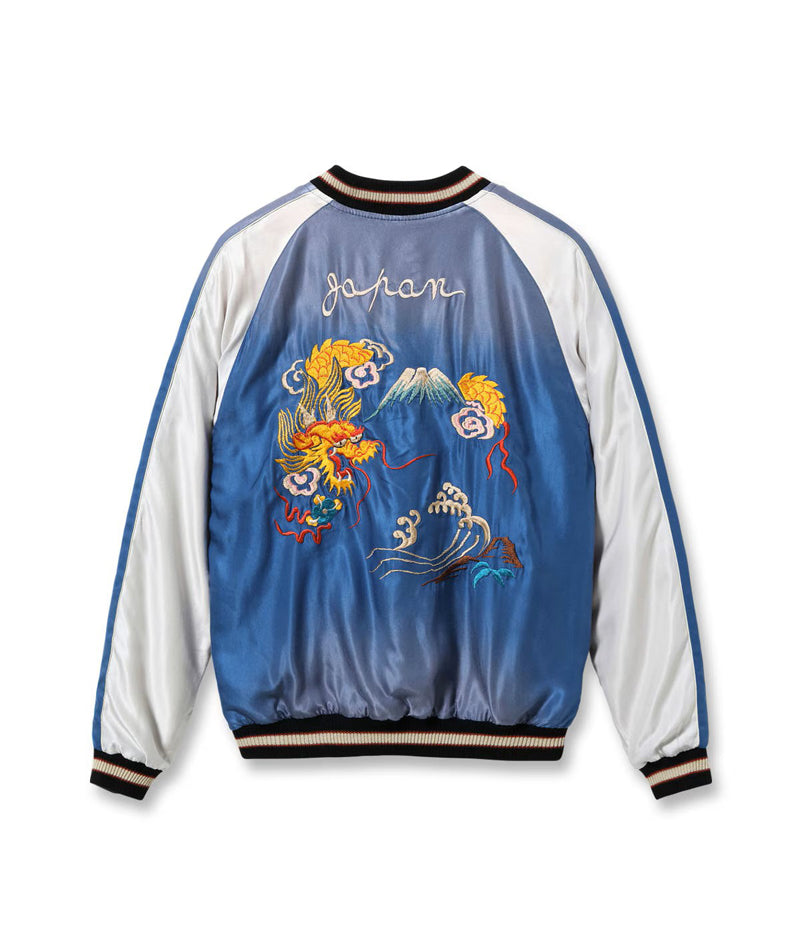TT15976-119 / TAILOR TOYO Early 1950s Style Acetate Souvenir Jacket “ROARING TIGER” × “GOLD DRAGON” (AGING MODEL)