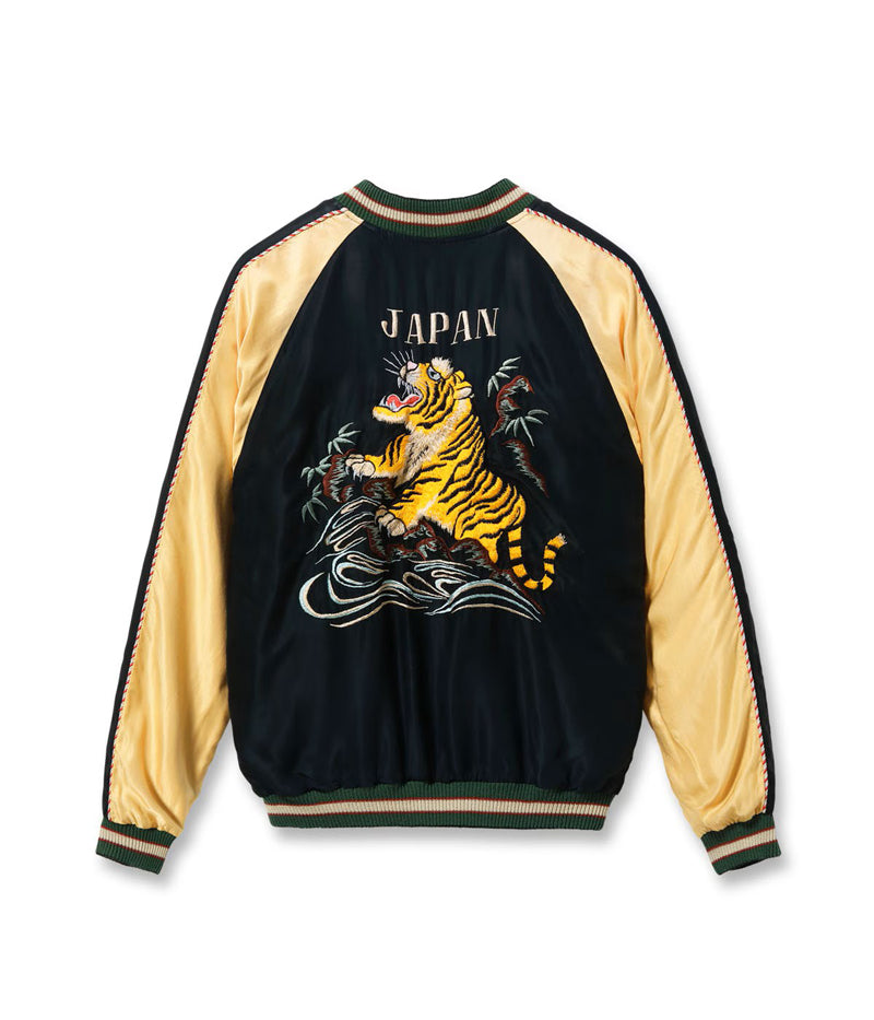 TT15976-119 / TAILOR TOYO Early 1950s Style Acetate Souvenir Jacket “ROARING TIGER” × “GOLD DRAGON” (AGING MODEL)
