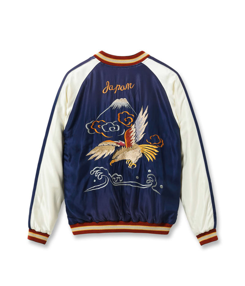 TT15982-145 / TAILOR TOYO Mid 1950s Style Acetate Souvenir Jacket “LANDSCAPE” × “EAGLE” (AGING MODEL)