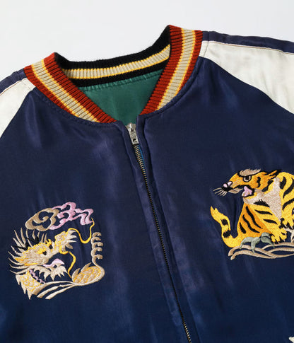 TT15982-145 / TAILOR TOYO Mid 1950s Style Acetate Souvenir Jacket “LANDSCAPE” × “EAGLE” (AGING MODEL)