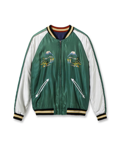 TT15982-145 / TAILOR TOYO Mid 1950s Style Acetate Souvenir Jacket “LANDSCAPE” × “EAGLE” (AGING MODEL)