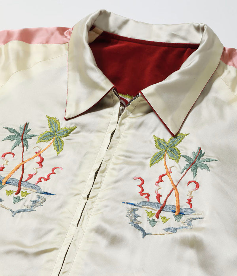 TT16010-170 / KOSHO & CO. TAILOR TOYO Late 1950s Style Velveteen × Acetate Souvenir Jacket Special Edition “GUAM ISLANDS” × “SEAHORSE”