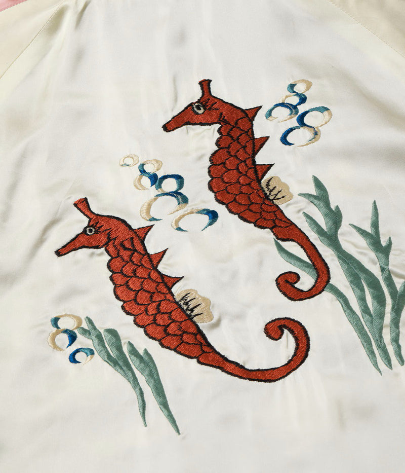 TT16010-170 / KOSHO & CO. TAILOR TOYO Late 1950s Style Velveteen × Acetate Souvenir Jacket Special Edition “GUAM ISLANDS” × “SEAHORSE”