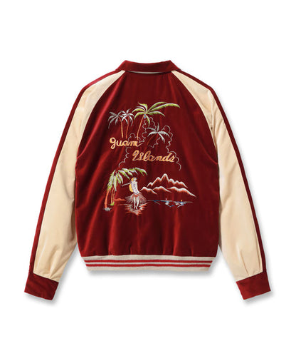 TT16010-170 / KOSHO & CO. TAILOR TOYO Late 1950s Style Velveteen × Acetate Souvenir Jacket Special Edition “GUAM ISLANDS” × “SEAHORSE”