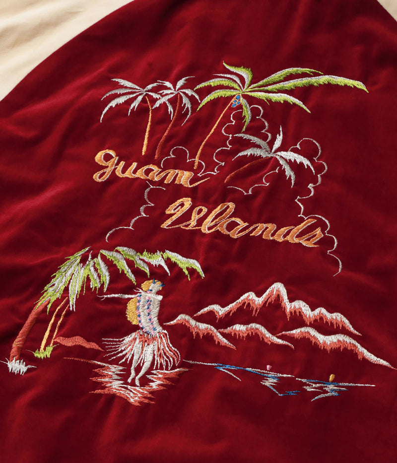 TT16010-170 / KOSHO & CO. TAILOR TOYO Late 1950s Style Velveteen × Acetate Souvenir Jacket Special Edition “GUAM ISLANDS” × “SEAHORSE”