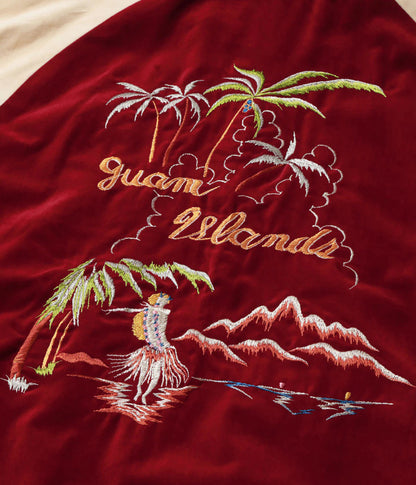 TT16010-170 / KOSHO & CO. TAILOR TOYO Late 1950s Style Velveteen × Acetate Souvenir Jacket Special Edition “GUAM ISLANDS” × “SEAHORSE”