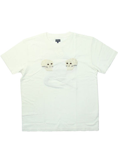 TT79393 テーラー東洋 スカジャン柄 刺繍 Tシャツ - SKULL & SNAKE -