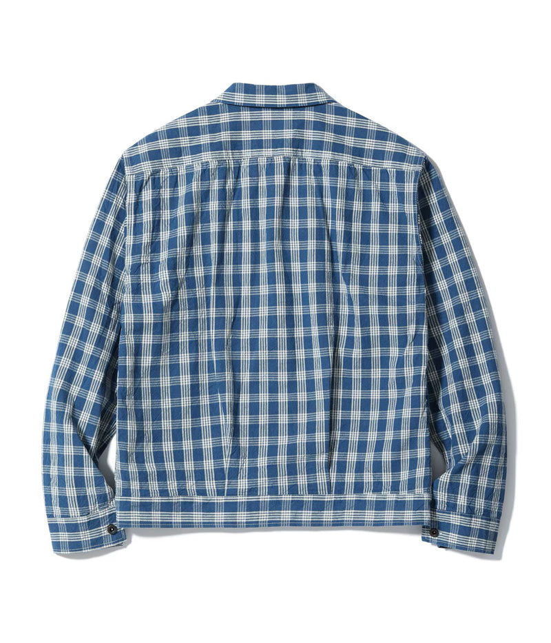 US15901 / UNION SUPPLY PALAKA CHECK SHIRT BLOUSE