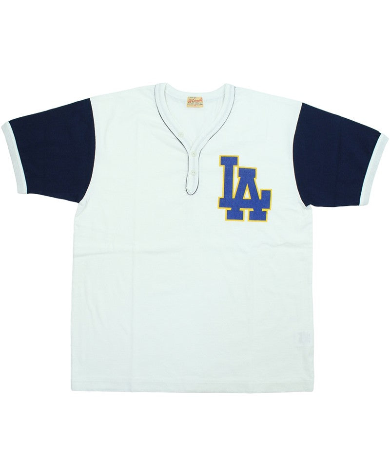 WV79688 / WHITESVILLE 18/- S/S HENLEY T-SHIRT – Klaxon Japanese Denim