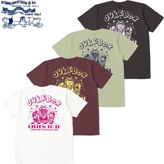 [8104B] STUDIO D'ARTISAN U.S.A. Cotton Print T-Shirt