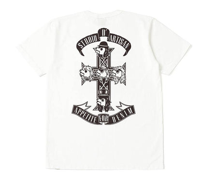 [8106B STUDIO D'ARTISAN U.S.A. Cotton Print T-Shirt