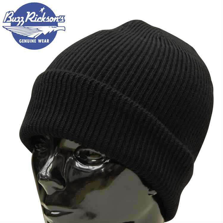 BR02272 / BUZZ RICKSON'S William Gibson Collection Type Black A-4 Knit Cap