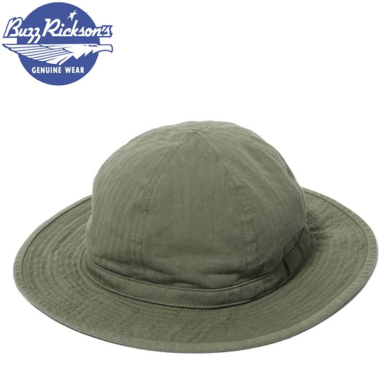 BR02537 / BUZZ RICKSON'S AVIATION ASSOCIATES O.D. HERRINGBONE ARMY HAT