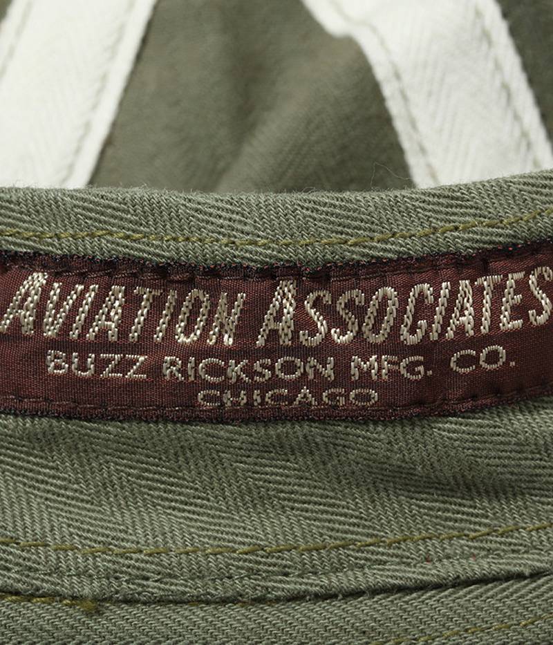 BR02537 / BUZZ RICKSON'S AVIATION ASSOCIATES O.D. HERRINGBONE ARMY HAT