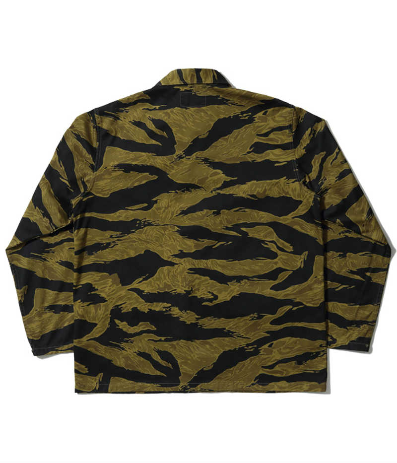 BR14937. BUZZ RICKSON'S GOLD TIGER STRIPE JACKET OVER DYE