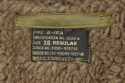 BR15129 / BUZZ RICKSON'S Type B-15a Reed Products.inc. "6147th Tac. Ctrl. Gp.