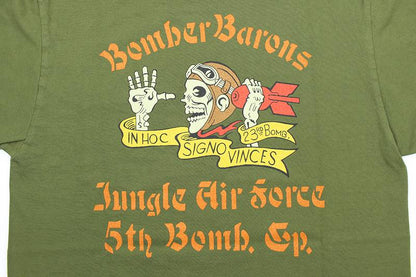 BR79131 / BUZZ RICKSON'S S/S MILITARY TEE "BOMBER BARONS"