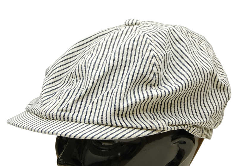 SC02626 / SUGAR CANE HICKORY STRIPE APPLEJACK CAP – Klaxon Japanese Denim