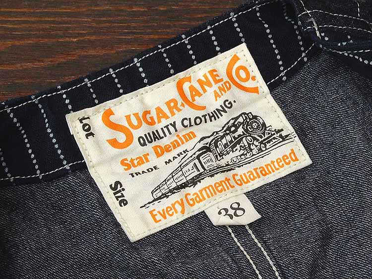 SC12654 / SUGAR CANE 9oz. WABASH STRIPE WORK VEST