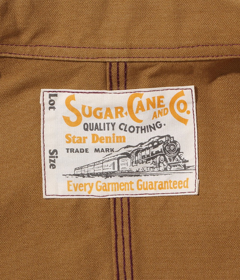 SC14374 / SUGARCANE 13oz. Brown Duck Work Coat – Klaxon Japanese Denim