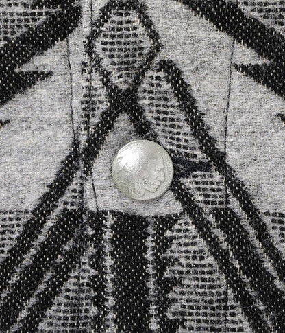 SC15223 / SUGAR CANE Native American Wool Blanket Jacket