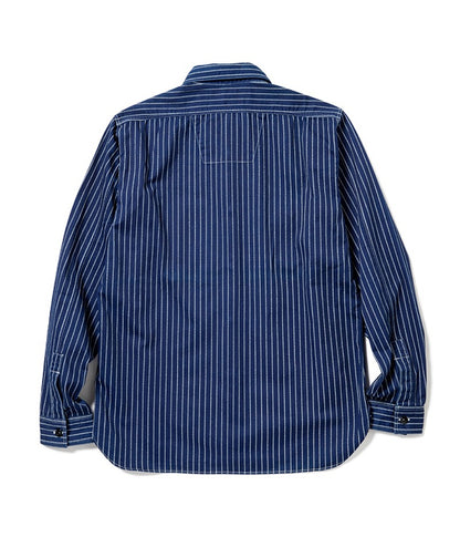 SC25551 / SUGARCANE FICTION ROMANCE 8.5oz. WABASH STRIPE WORK Shirt (Long Sleeve)