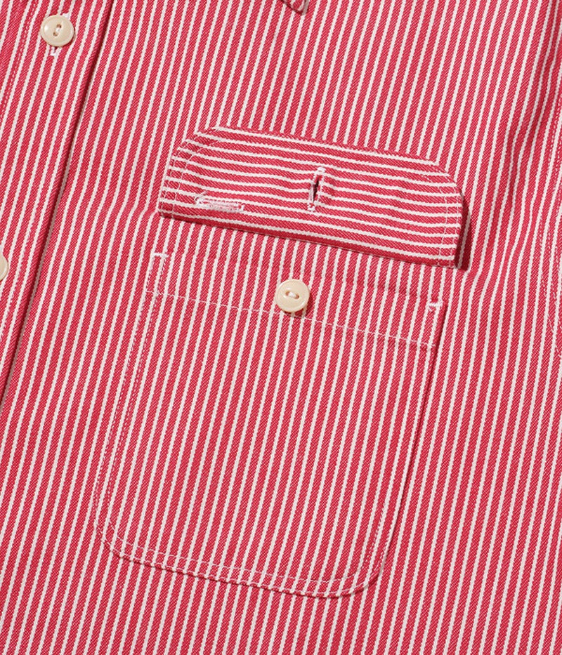 SC27853 / SUGARCANE Hickory Stripe Work Shirt