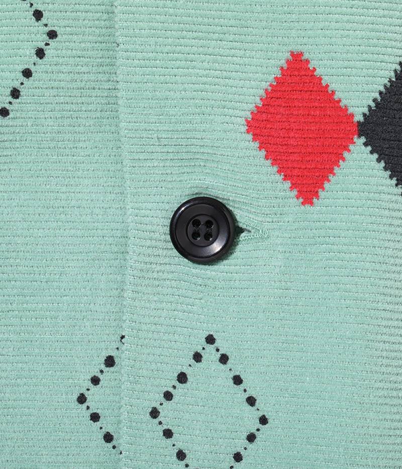 SE28971 / STYLE EYES Mid 1950s Style Corduroy Sports Shirt “ARGYLE”