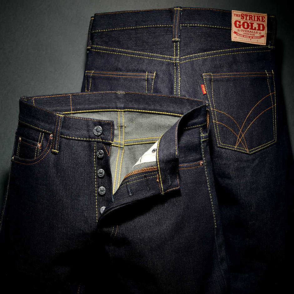 The Strike Gold Jeans – Klaxon Japanese Denim