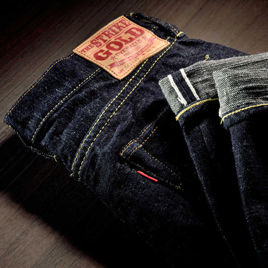 The Strike Gold SG5105 Classic Series 15oz Slub Selvedge Jeans- - Stylish Straight