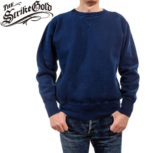 The Strike Gold SGC00ID Heavy Loopwheeled Sweatshirts - Indigo Dyed