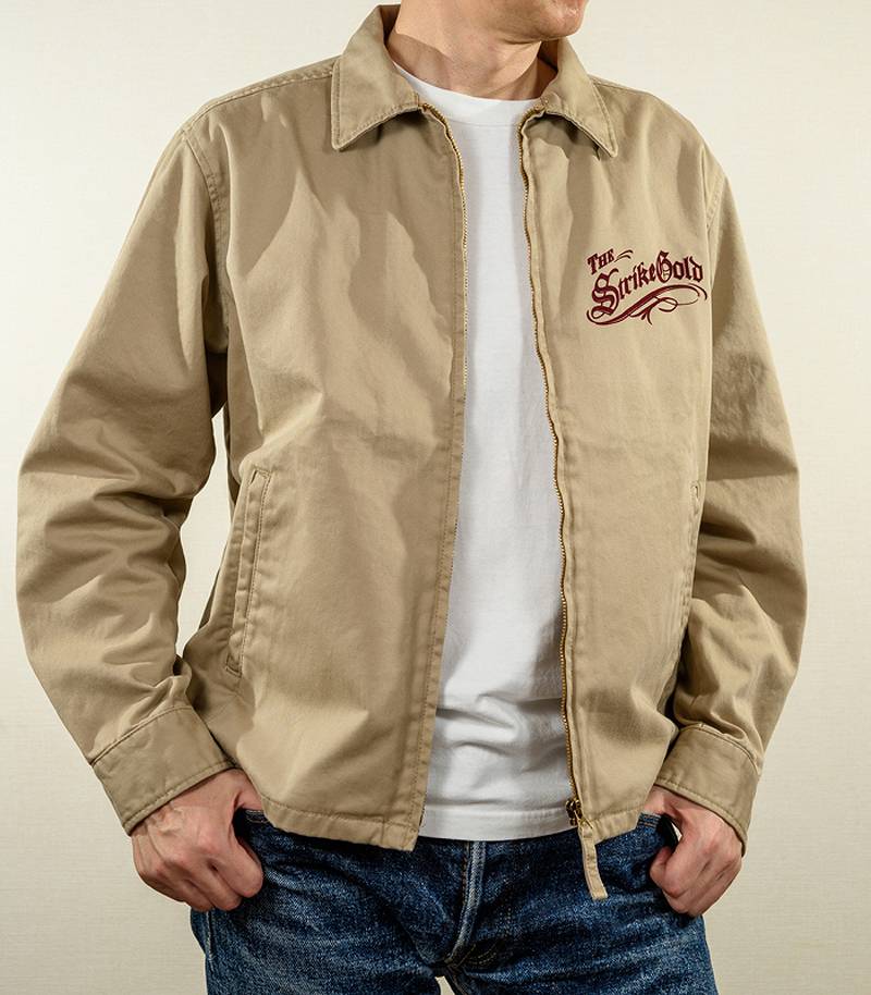 SGJ2202 The Strike Gold CHINO CLOTH HARRINGTON JACKET