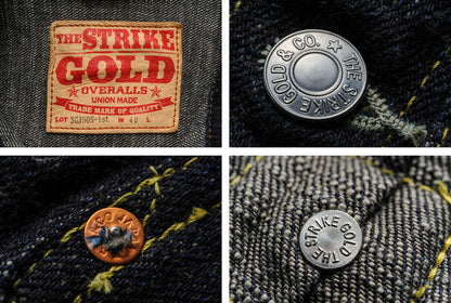 The Strike Gold SGJ50S-1st  Classic Series 15oz 50's 1st-type Denim Jacket