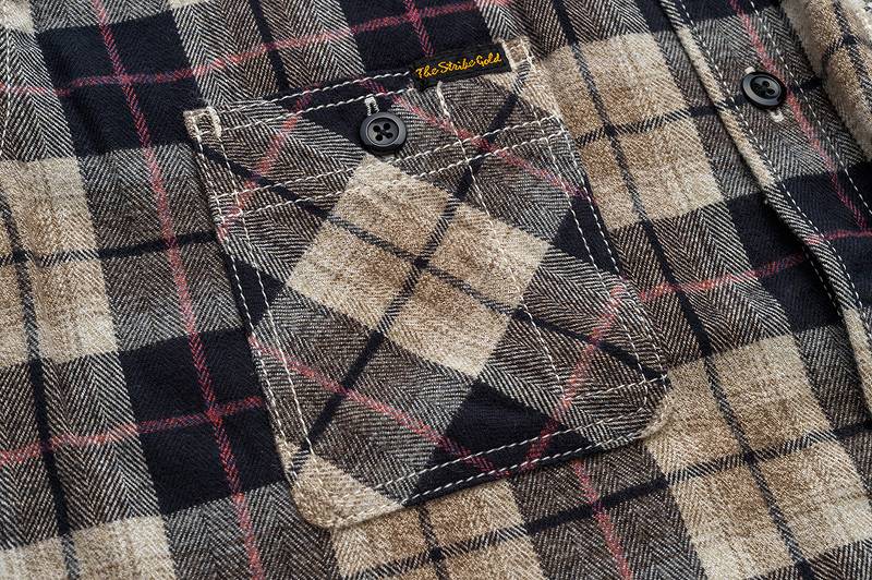 SGS2205 The Strike Gold Brushed Soft Flannel Check Work Shirts