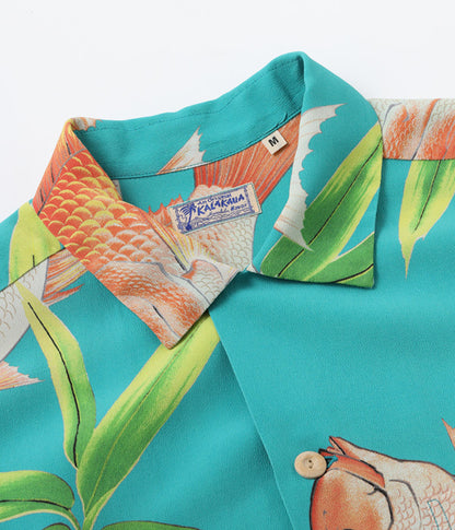 SS38925 / SUN SURF Special Edition Aloha Shirts "Red Snapper"