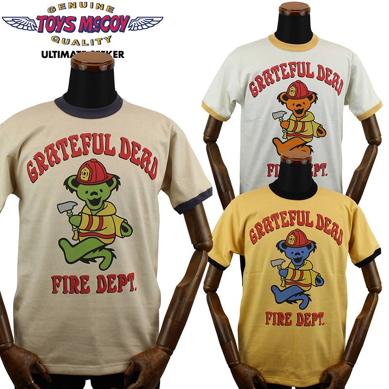 TMC2317 / TOYS McCOY GRATEFUL DEAD TEE " FIRE DEPT. BEAR