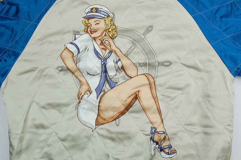 TMJ2201 TOYS McCOY Souvenir "Suka" Jacket Marilyn Monroe "DD-796 USS Benham"