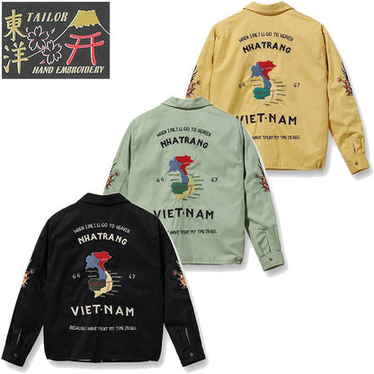 TT15275 / TAILOR TOYO Mid 1960s Style Cotton Vietnam Jacket “VIETNAM MAP”